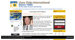 Desktop Screenshot of lions105bs.org.uk